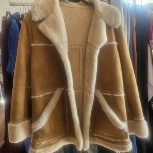 Women's Tan Sheepskin Coat